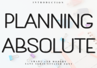 Planning Absolute Font - Featured Image