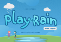 Play with Rain Font - Featured Image