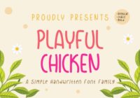 Playful Chicken Font - Featured Image