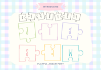 Playful Jigsaw Font - Featured Image