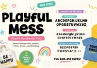 Playful Mess Font - Featured Image