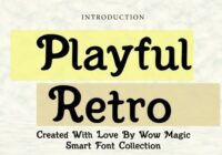 Playful Retro Font - Featured Image
