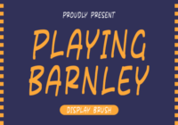Playing Barnley Font - Featured Image