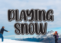 Playing Snow Font - Featured Image