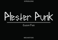 Plester Punk Font - Featured Image