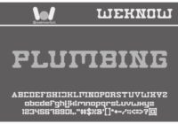 Plumbing Font - Featured Image
