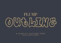 Plump Outline Font - Featured Image
