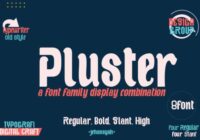 Pluster Font - Featured Image