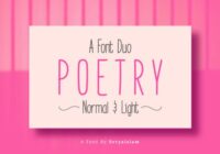 Poetry Font - Featured Image