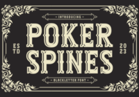 Poker Spines Font - Featured Image