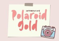 Polaroid Gold Font - Featured Image