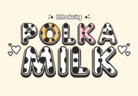 Polka Milk Font - Featured Image