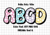 Polkadotsvibeviolet Font - Featured Image