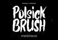 Polsick Brush Font - Featured Image