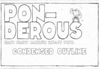 Ponderous Condensed Outline Font - Featured Image