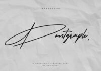 Pontgraph Font - Featured Image