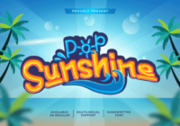 Pop Sunshine Font - Featured Image