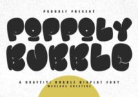 Poppoly Bubble Font - Featured Image