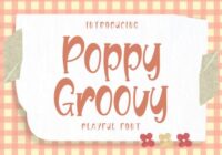 Poppy Groovy Font - Featured Image