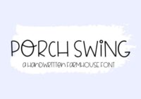 Porch Swing Font - Featured Image
