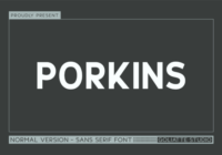 Porkins Font - Featured Image
