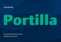 Portilla Rounded Bold Font - Featured Image