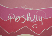 Poshry Regular Font - Featured Image