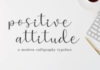Positive Attitude Font - Featured Image