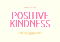 Positive Kindness Font - Featured Image