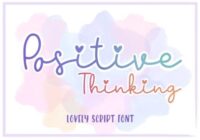 Positive Thinking Font - Featured Image
