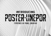 Poster-Linepor Font - Featured Image