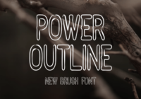 Power Outline Font - Featured Image