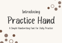 Practice Hand Font - Featured Image