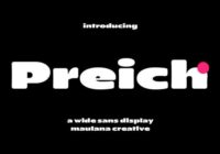 Preich Font - Featured Image