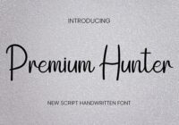 Premium Hunter Font - Featured Image
