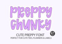Preppy Chunky Font - Featured Image