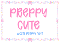 Preppy Cute Font - Featured Image