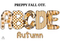 Preppy Fall Autumn Font - Featured Image