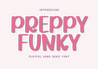 Preppy Funky Font - Featured Image