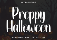 Preppy Halloween Font - Featured Image