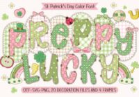 Preppy Lucky Font - Featured Image