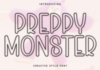 Preppy Monster Font - Featured Image