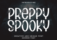 Preppy Spooky Font - Featured Image