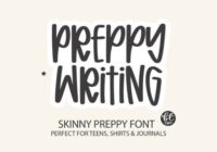 Preppy Writing Font - Featured Image