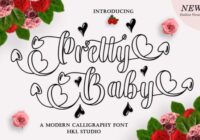 Pretty Baby Outline Font - Featured Image