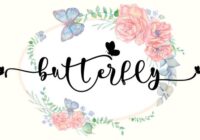 Pretty Butterfly Font - Featured Image