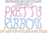Pretty Ribbon Font - Featured Image