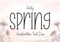 Pretty Spring Font - Featured Image