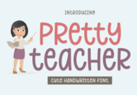 Pretty Teacher Font - Featured Image