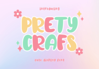 Prety Crafs Font - Featured Image